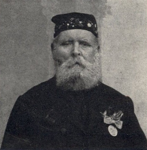 Johann K&uuml;hling, K&ouml;nig von 1870, aufgenommen an seiner diamantenen Hochzeit